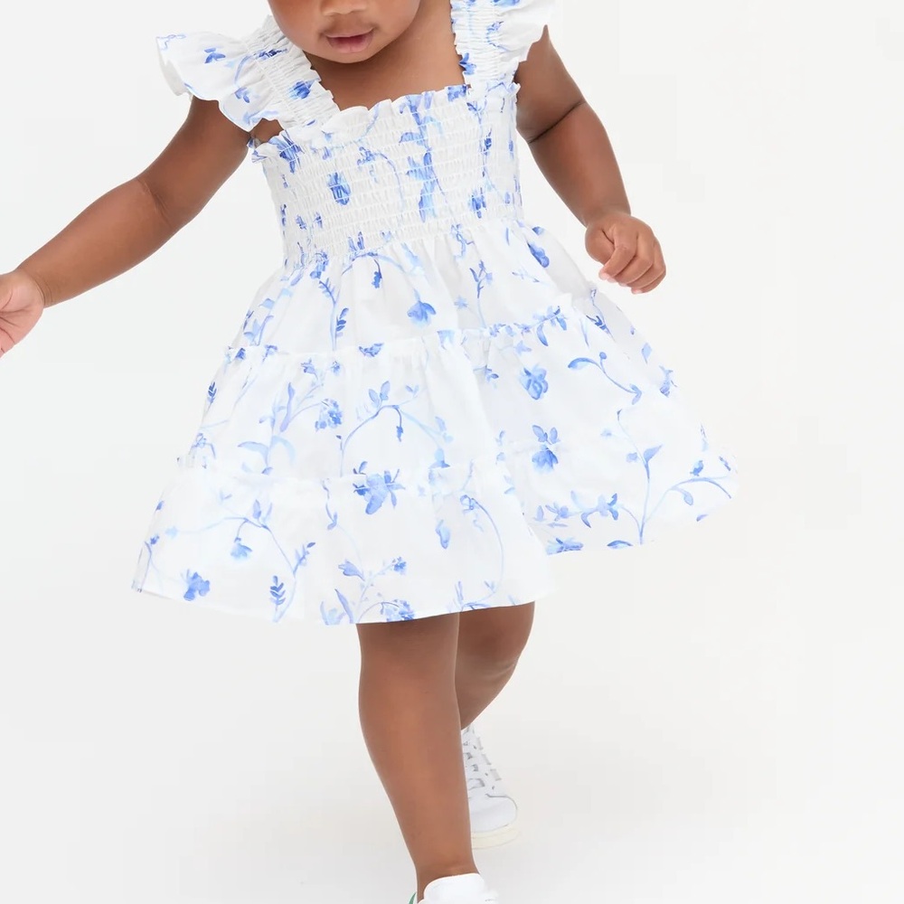 Hill House Tiny Ellie Nap Dress - Blue Botanical